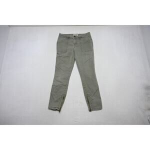 Madewell Slim Capri Khakis Pants Gray Washed Stretch Womens Sz 29